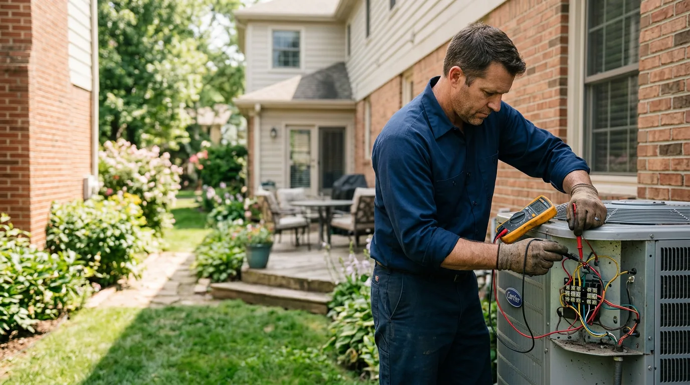 HVAC technician working near Waterville, WA